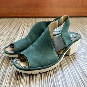 FLY LONDON Wily 300 Teal Blue Sandal